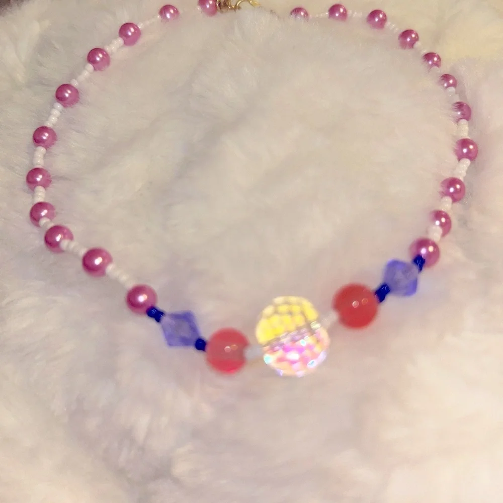 🩵3/$18🩵 Colorful Beaded Choker Necklace - Picture 2 of 3